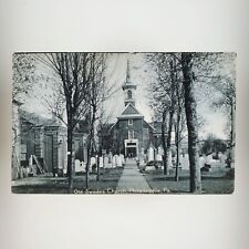 Old Swedes Church Graveyard Postcard c1905 Philadelphia Rotograph Cemetery A3006 picture