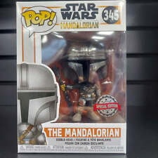 Funko POP Star Wars The Mandalorian 345 (Full Chrome Armor First Release) picture