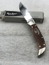 Vintage Ka-Bar 1987 Collector's Club Ltd Ed Grizzly 1 Blade Hunter Made In USA picture