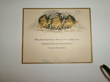 Vtg Christmas Card  3 WISE MEN GOLD with Matching Env 1930's picture