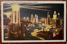 Vintage Postcard 1930-1945 Chicago Business District, Chicago, Illinois (IL) picture
