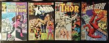 Comic Books X-Men, Thor, Daredevil, Kitty Pride Lot of 4 1980's Good Condition picture