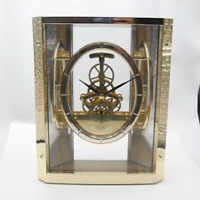 Vtg SEIKO Quartz / Mechanical skeleton Clock W/ New Battery picture