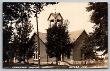 Butler Indiana~Lutheran Church~Bum Rainy Day~Gives Me Blues~1911 RPPC picture