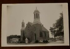 RPPC Amboy Methodist Church Illinois Postcard picture