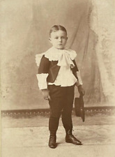 ANTIQUE CABINET PHOTO PERFECTLY DRESSED YOUNG BOY BROOKLYN NY 1880-1900s GOOD picture