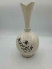 Lenox Bud Vase Silver Trim Vintage Hand Painted w Moriage Flower Centers 8