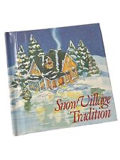 NEW RARE Dept 56 1986 Original Snow Village Tradition Book Hardbound 5”x5” Book picture