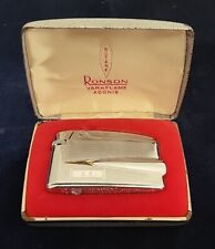 Ronson Varaflame Adonis Vintage Lighter - Silver & Gold New In Box Hard To Find picture