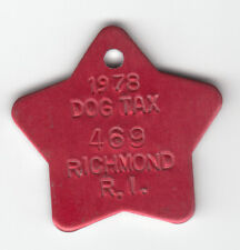 1978 RICHMOND RHODE ISLAND DOG TAX LICENSE TAG #469 picture