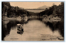 Nikko Tochigi Japan Postcard Suspension Bridge Over River Kinu c1910 Posted picture