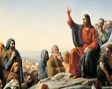 Catholic print picture-  JESUS PREACHING  -   8