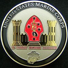 Company A 2nd Combat Engineer Battalion OIF USMC Challenge Coin picture