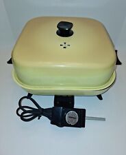 Vintage MIRRO-MATIC Electric Buffet Server/Skillet Harvest Yellow- Works picture