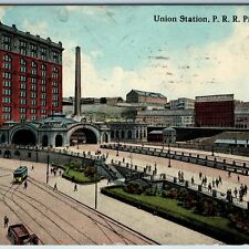 c1910s Pittsburgh, PA Pennsylvania Railroad's Union Station PRR Train Depot A198 picture