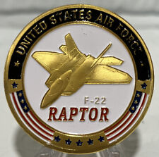 * UNITED STATES Air Force F-22 Raptor Challenge New Coin In An Airtight Capsule picture