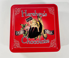 Hersheys Pure Milk Chocolate Vintage Edition #327301 RED Tin  picture