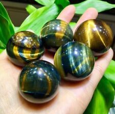 Beautiful Natural Rare Blue Tiger Eye Stone Crystal Sphere Ball Healing picture