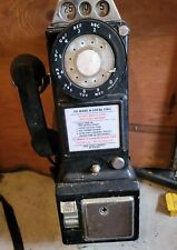 Antique Northern Electric  payphone.  Black picture