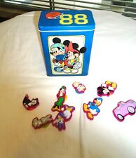 Vtg Disney Tin Box Mickey Minnie football & Suction Cup Collectible Toys picture