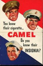 WWll Vintage Camel Cigarette Advertising Pamphlet Know Your Military Insignia picture