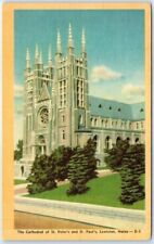 Postcard - The Cathedral of St. Peter's and St. Paul's - Lewiston, Maine picture