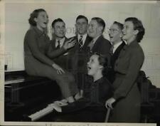 1935 Press Photo 4-H Club M McLaughlin, JA Riffle, F Abel,H Cobb, C Jordan Jr picture