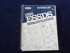 1980 FORD ESSDS EMISSION SYSTEMS SPECIFICATIONS SOFTCOVER BOOK - KD 8712 picture