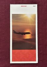 Boeing 747 Leaflet Brochure picture