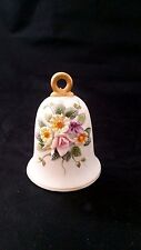 Meibo's Porcelain  Bell w Heart Shaped Clapper Raised Floral Japan Numbered picture