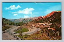 Ouray CO-Colorado, Red Mountain Pass, Antique Vintage Souvenir Postcard picture