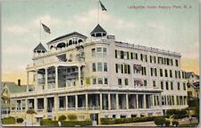 c1910s ASBURY PARK, New Jersey Postcard LAFAYETTE HOTEL Street View / UNUSED picture
