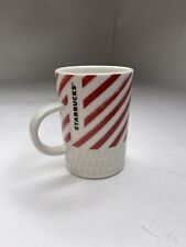 Starbucks Coffee 2016 10oz Red White Candy Cane Mug Cup picture