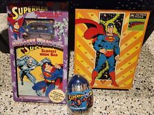 Vintage Superman Read Along Book And Tape Set And 2 Vintage Puzzles Mattel Rare picture
