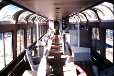 Original 1981 Amtrak Lounge Cafe Car Interior View Slide 8264A picture