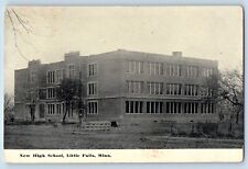 Little Falls Minnesota MN Postcard New High School Building Exterior View 1910 picture