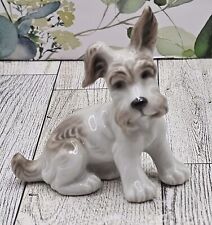 Scottish Terrier Scottie Dog Westie White Grey Figurine Vintage Kitschy picture