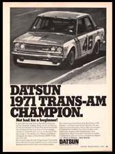 1972 Datsun Nissan 510 Trans-Am-Vintage car photo print ad-Man Cave Garage Decor picture
