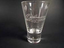 Starbucks Liqueurs Double Shot Glass Clear W/ White Collectible Discontinued picture