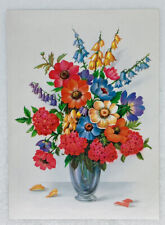 Get Well Card “Hope Your Day Is Cushioned In Comfort” Vase Flowers Bouquet P3 picture