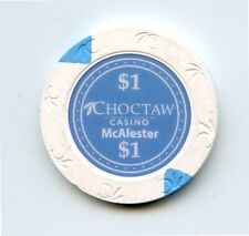 1.00 Chip from the Choctaw Casino McAlester Oklahoma White picture