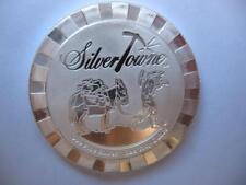 1 OZ.999 SILVER STACKABLE SILVERTOWNE PROSPECTOR POKER CARD GUARD COIN  + GOLD picture
