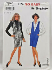 1992 Simplicity Sewing Pattern 7962 Womens Jumper Size 6-24 Vintage 6797 picture