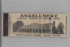 Matchbook Cover - Full Length Angellmere Dining Room & Coffee Shop Saco ME picture