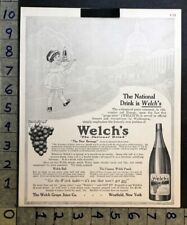 1913 WELCHS GRAPE JUICE CAPITOL WASHINGTON DC NATION DRINK WESTFIELD AD FC4752 picture