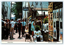 c1940's Exposition Quebec City Quebec Canada Sidewalk Painting Display Postcard picture