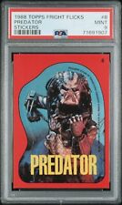 1988 Topps Fright Flicks #8 Predator Stickers RC PSA 9 MINT POP 4 picture
