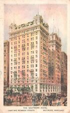 Postcard MD Baltimore Maryland The Southern Hotel 1924 Vintage PC f4542 picture