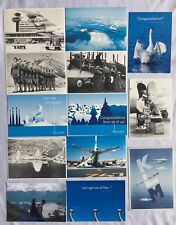 KLM AIRLINE ISSUED POSTCARD LOT, 13 ,Boeing 747-B777, Lockheed L-749,Lockheed 14 picture