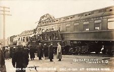 Train Wreck of the Columbian Odessa Minnesota MN 1911 Real Photo RPPC picture